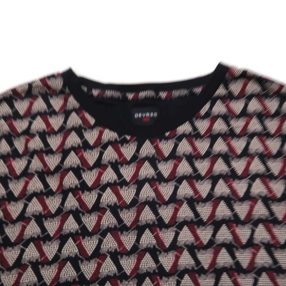 Devred 1902 T-shirt Womens Large Crew Short Sleeve Geometric - Picture 2 of 3